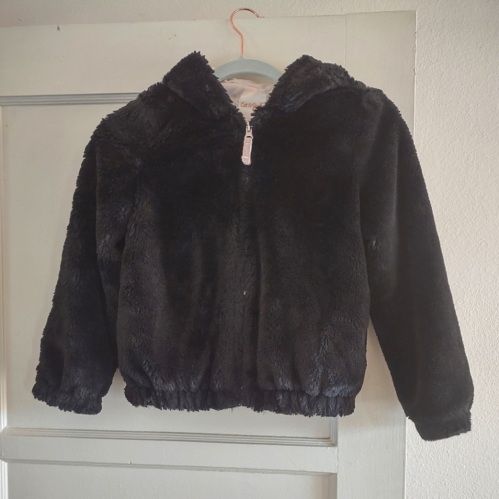 CAT & JACK- girls black jacket Sz 7/8